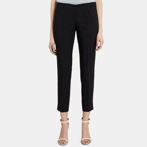 Theory Black Virgin Wool Belise 3 Sevona Pants Size 8